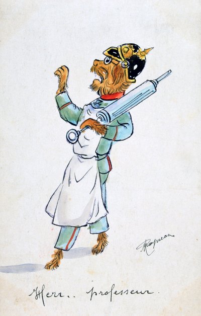 Herr Professor, Vintage French Postcard by Unbekannt
