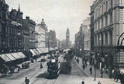 High Street, Belfast, showing the Albert Memorial in the distance by Unbekannt