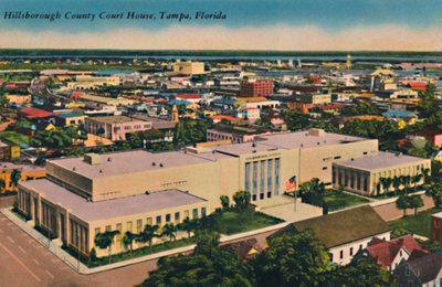 Hillsborough County Court House, Tampa, Florida, c1940s by Unbekannt
