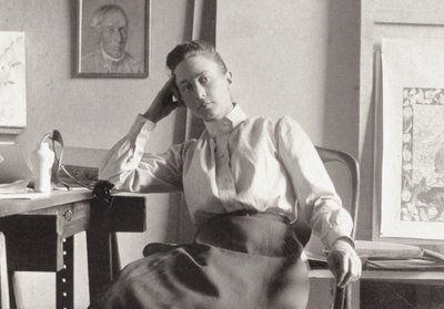 Hilma af Klint in Her Studio at Hamngatan, Stockholm by Unbekannt