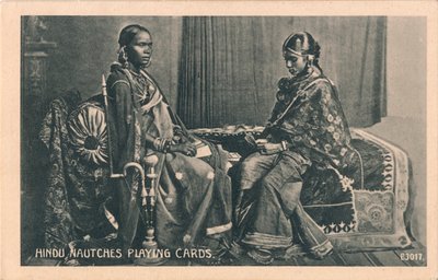 Hindu Nautches Playing Cards by Unbekannt