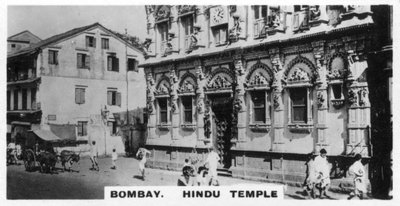 Hindu Temple, Bombay, India by Unbekannt
