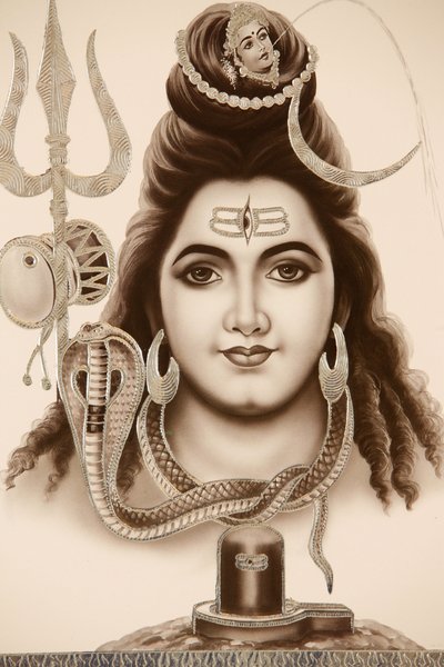 Hindu God Shiva by Unbekannt