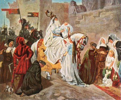 Homecoming of Eberhard of Württemberg after the battle of Döffingen, 1388 by Unbekannt