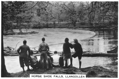 Horse Shoe Falls, Llangollen, 1937 by Unbekannt