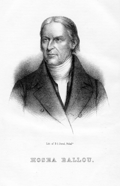Hosea Ballou, American Universalist Clergyman and Theological Writer, 1854 by Unbekannt