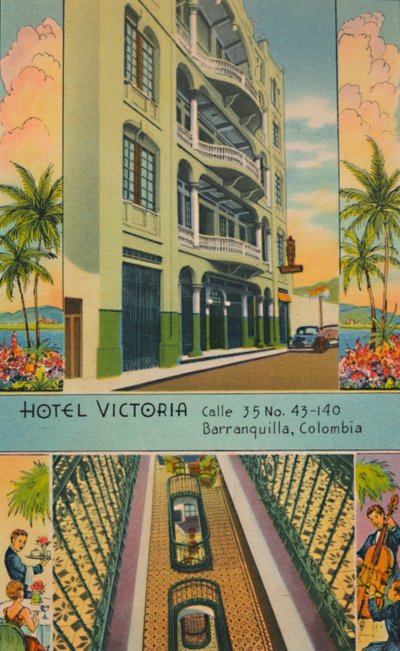 Hotel Victoria: Calle 35 No.43-140, Barranquilla, Colombia, c1940s by Unbekannt