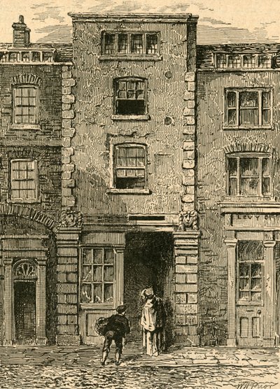 House Said to Have Been Occupied by Dryden in Fetter Lane, 1897 by Unbekannt