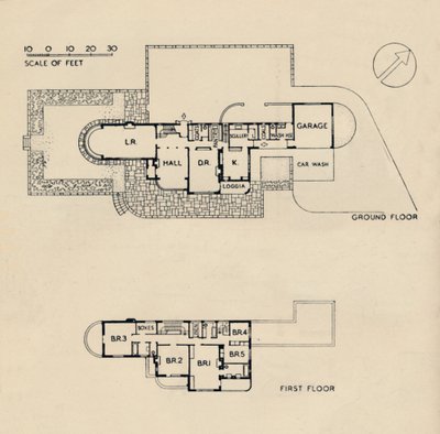 House at Burn Bridge by The Late John Procter, F.R.I.B.A. by Unbekannt