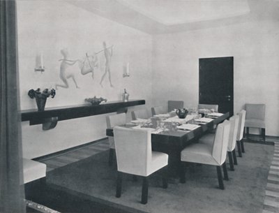 House in Bucharest by Rudolf Frankel - The dining room by Unbekannt