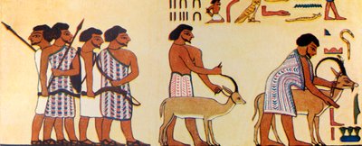 How An Ancient Egyptian Painted The Coming Of The Israelites Into Egypt by Unbekannt