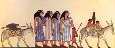 How an Ancient Egyptian Painted the Coming of the Israelites into Egypt by Unbekannt
