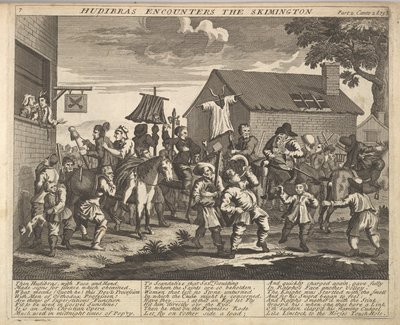 Hudibras Encounters the Skimmington by Unbekannt