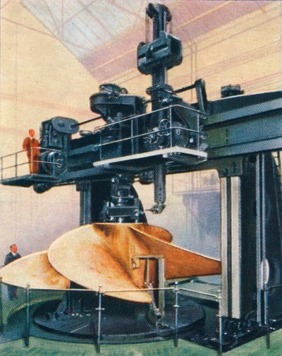Huge vertical boring mill by Unbekannt