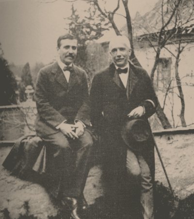 Hugo von Hofmannsthal and Richard Strauss by Unbekannt