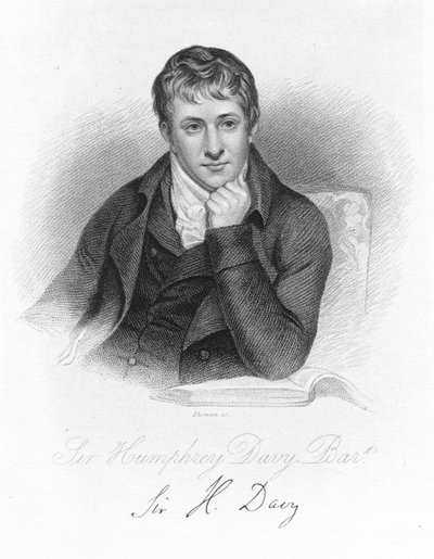 Humphry Davy, English chemist, c1870 by Unbekannt
