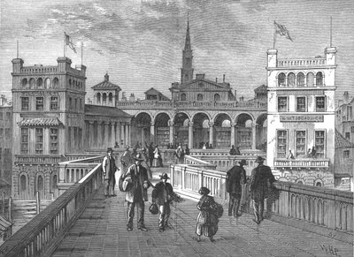 Hungerford Market from the Bridge by Unbekannt
