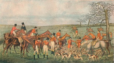 Hunting in Leicestershire, 1827 - In At The Death by Unbekannt