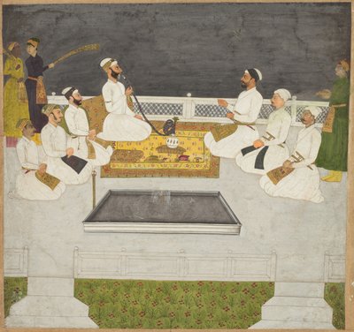 Husain Ali Khan Entertaining His Brothers The Sayyid Brothers by Unbekannt