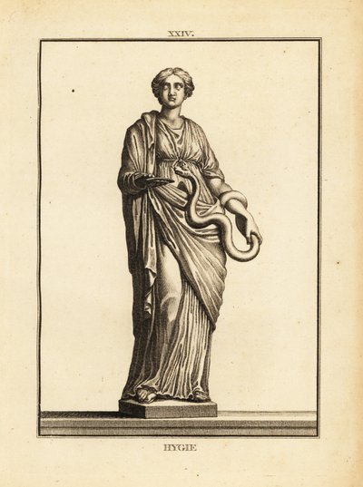 Hygieia, Greek and Roman goddess of health and cleanliness, daughter of the god of medicine Asclepius by Unbekannt