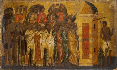 Icon of The Just Entering Paradise, Early 16th Century by Unbekannt