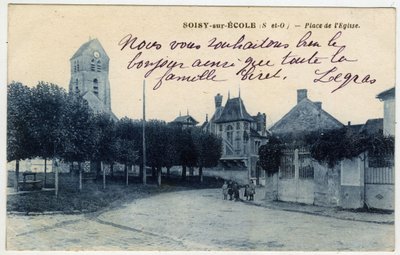 Ile de France, Essonne, Soisy sur Ecole: Place de l