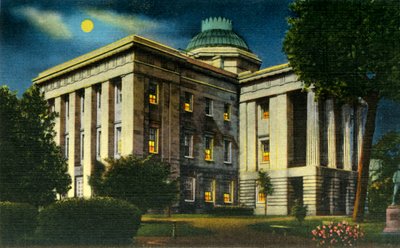 Illuminated Night View of N.C. State Capitol, Raleigh, N.C. by Unbekannt