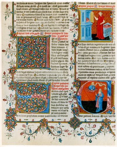 Illuminated initial letters with scenes from the life of St Jerome, late 14th century by Unbekannt