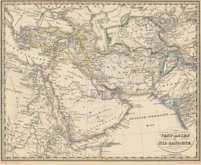 Illustration from the book Atlas of All Parts of the Earth by unknown author and published by Chr. Steen & Søn (Copenhagen, 1857) by Unbekannt