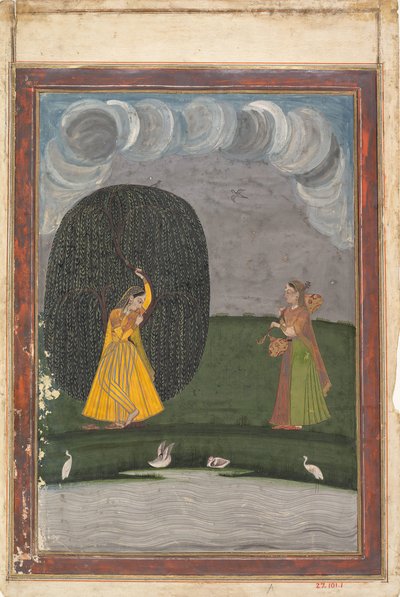 Illustration from a Ragamala Series Garland of Musical Modes, late 18th century by Unbekannt