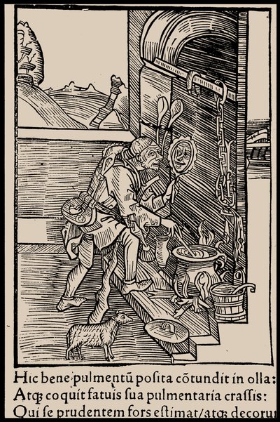 Illustration to the Book Ship of Fools by Sebastian Brant by Unbekannt