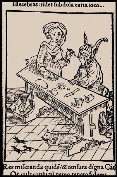 Illustration to the book Ship of Fools by Sebastian Brant by Unbekannt