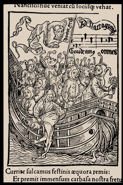 Illustration to the Book Ship of Fools by Sebastian Brant, 1497 by Unbekannt