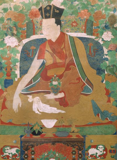 The Ninth Karmapa, Wangchug Dorje (detail) by Unbekannt