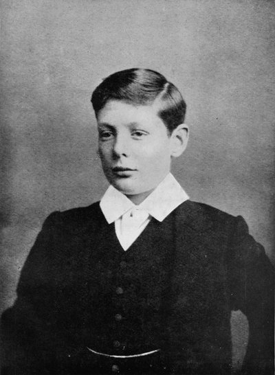 Winston S. Churchill at Harrow, 1888 by Unbekannt