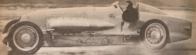 Major Malcolm Campbell in His Famous Bluebird Broke the World