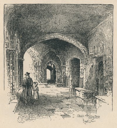 In the Cloister, 1895 by Unbekannt