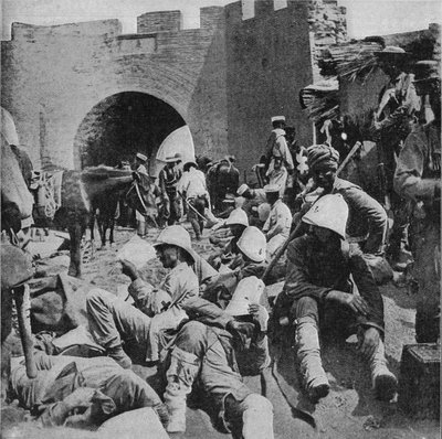 In the Flowery Land - The Wounded of the Allies at the Mud Gate, Tientsin, 1900 by Unbekannt