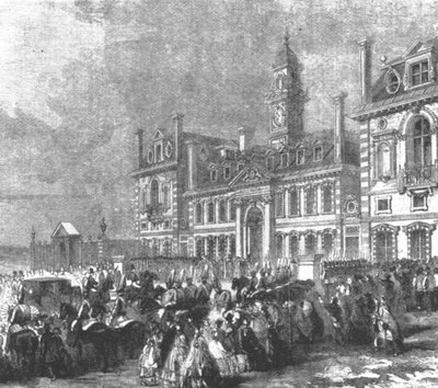 Inauguration of Wellington College, Sandhurst: Arrival of Queen Victoria by Unbekannt
