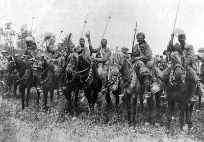 Indian Cavalry After Their Charge, Somme, France, First World War, 14 July 1916, c1920 by Unbekannt