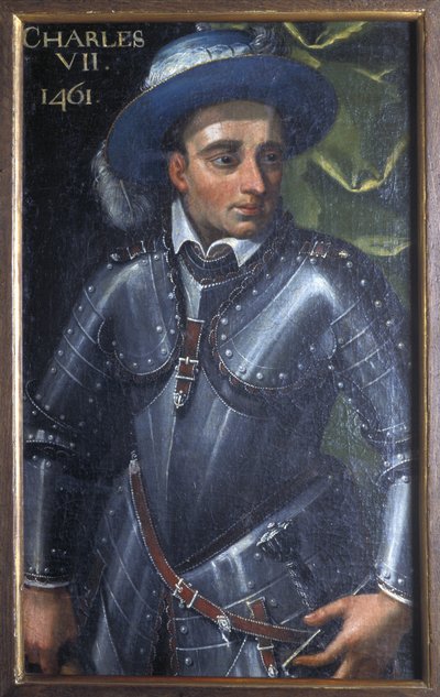 Indre & Loire No. 172 - Chateau de Loches - Portrait of Charles VII - 17th Century by Unbekannt