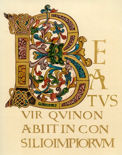 Initial Letter B, 980-1000 AD by Unbekannt