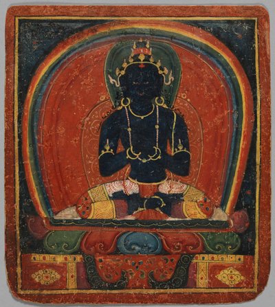 Initiation Card Tsakalis: Samanthabhadri Consort, early 15th century by Unbekannt