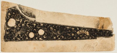 Ink Impression Pull from a Colt Revolver, ca. 1854 by Unbekannt