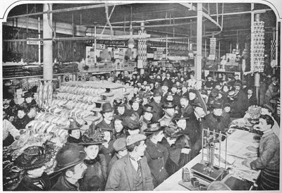 Inside a Big Provision Store, Hammersmith, London, 1901-1903 by Unbekannt