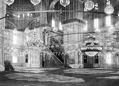 Inside the Mosque of Muhammad Ali at the Saladin Citadel, Cairo, Egypt, c1920s by Unbekannt