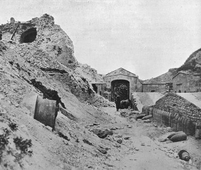 Inside the wrecked fortress of Sedd el Bahr by Unbekannt