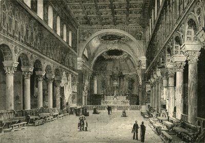 Interior of San Apollinare Nuovo, Ravenna by Unbekannt