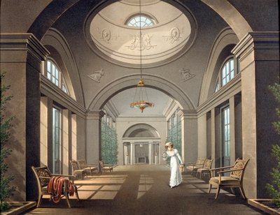 Interior of the Aviary in the Pavlovsk Palace by Unbekannt