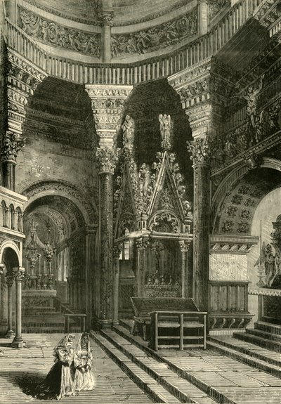Interior of the Cathedral of Spalatro Formerly Temple of the Palace of Diocletian by Unbekannt